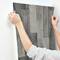 RoomMates Black Weathered Wood Plank Peel & Stick Wallpaper